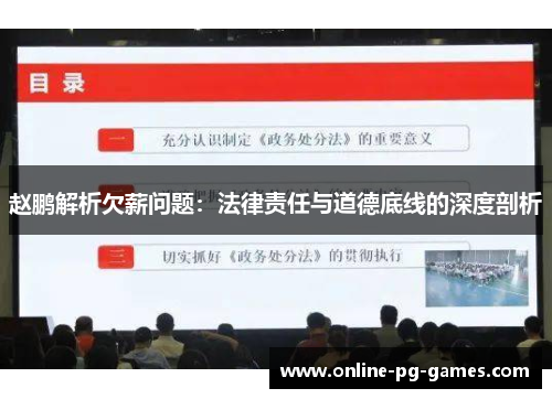 赵鹏解析欠薪问题:法律责任与道德底线的深度剖析 赵鹏解析欠薪问题:法律责任与道德底线的深度剖析